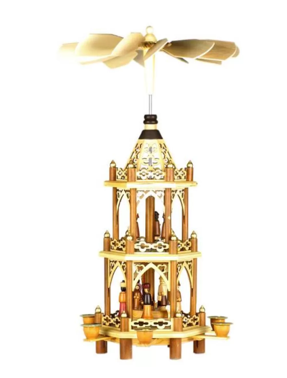 The Spirit of Christmas Pyramid>3 Tier Wooden Pyramid