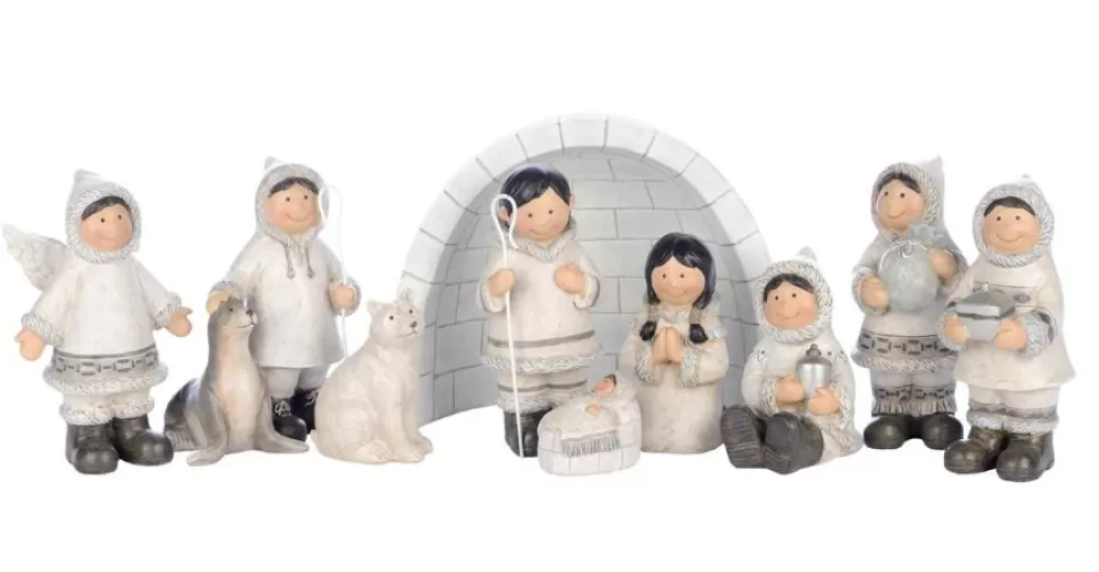 The Spirit of Christmas Nativities>Arctic 10 Piece Nativity Set