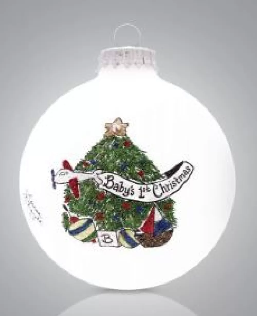 The Spirit of Christmas Personalization | Baby's First>Baby Boy First Christmas Tree