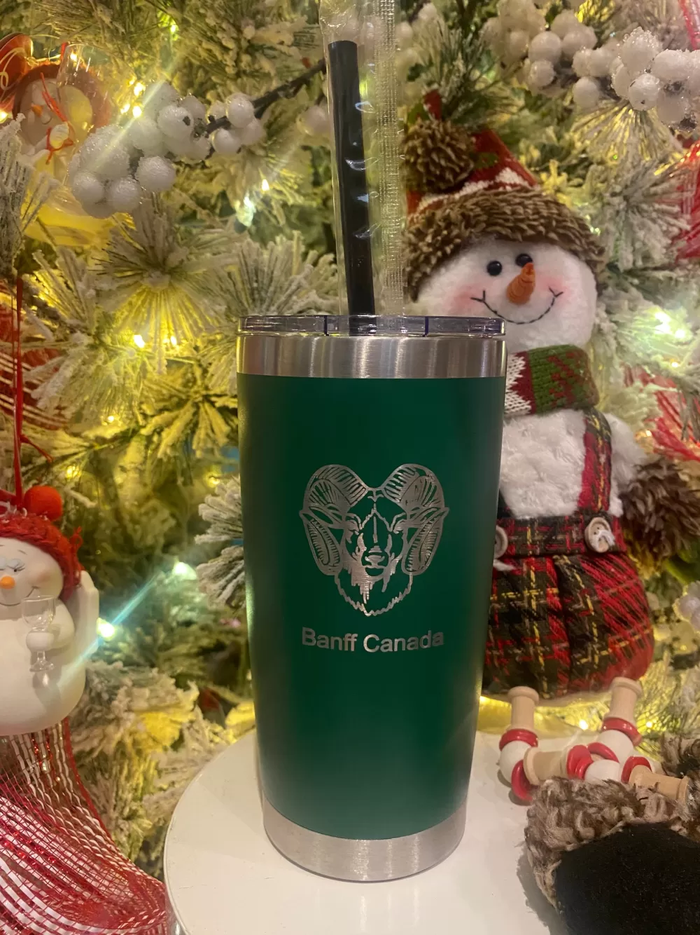 The Spirit of Christmas Christmas Tableware | Home Decor Tableware>Banff Horn Sheep Tumbler