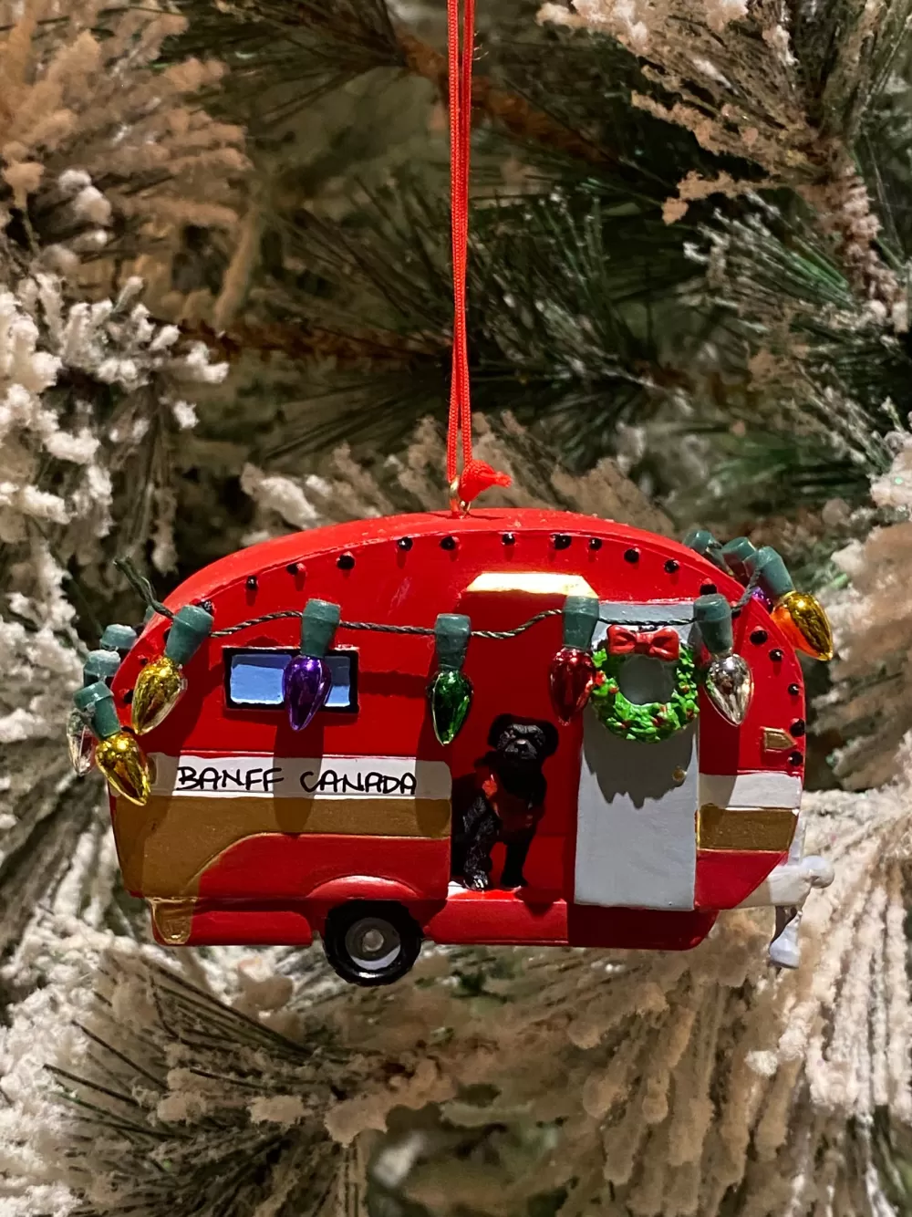 The Spirit of Christmas Banff And Canadiana | Paws And Claws>Camper With Dog