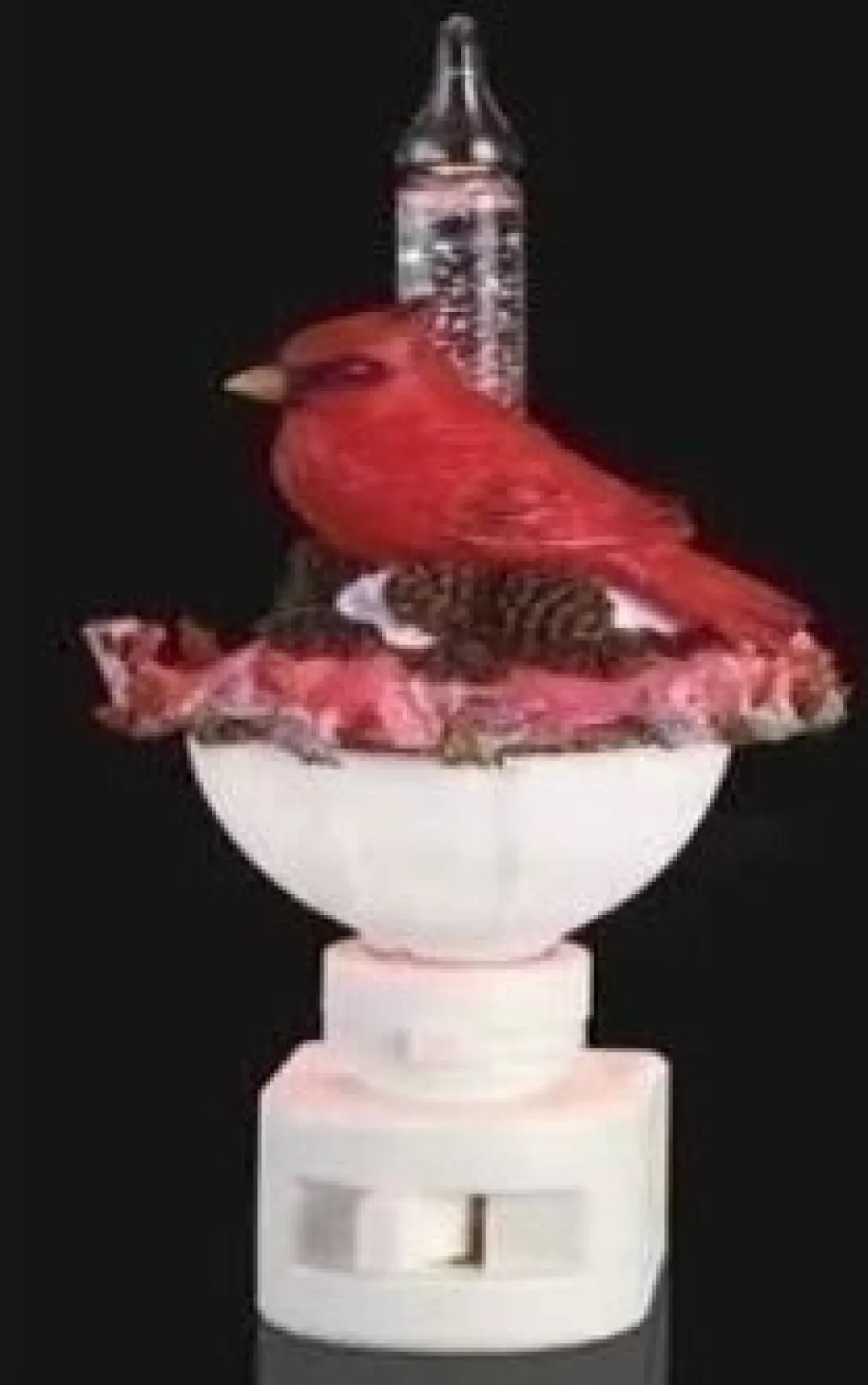 The Spirit of Christmas Night Lights>Cardinal With Holly Bubble Night Light