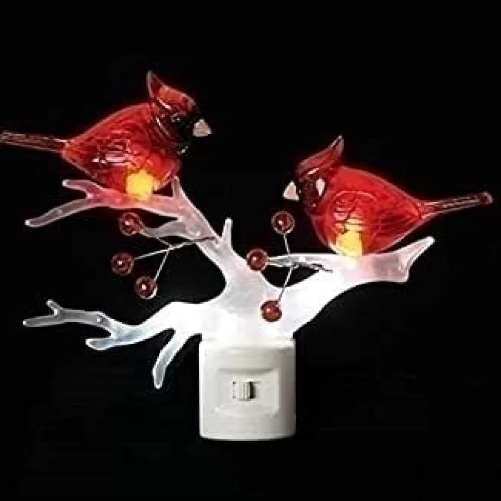 The Spirit of Christmas Night Lights>Cardinals On Branch Night Light