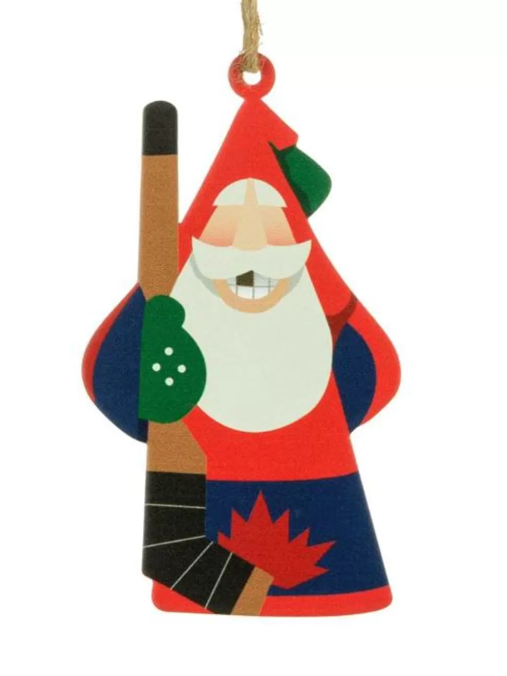 The Spirit of Christmas Banff And Canadiana>DF Canadian Hockey Santa Ornament