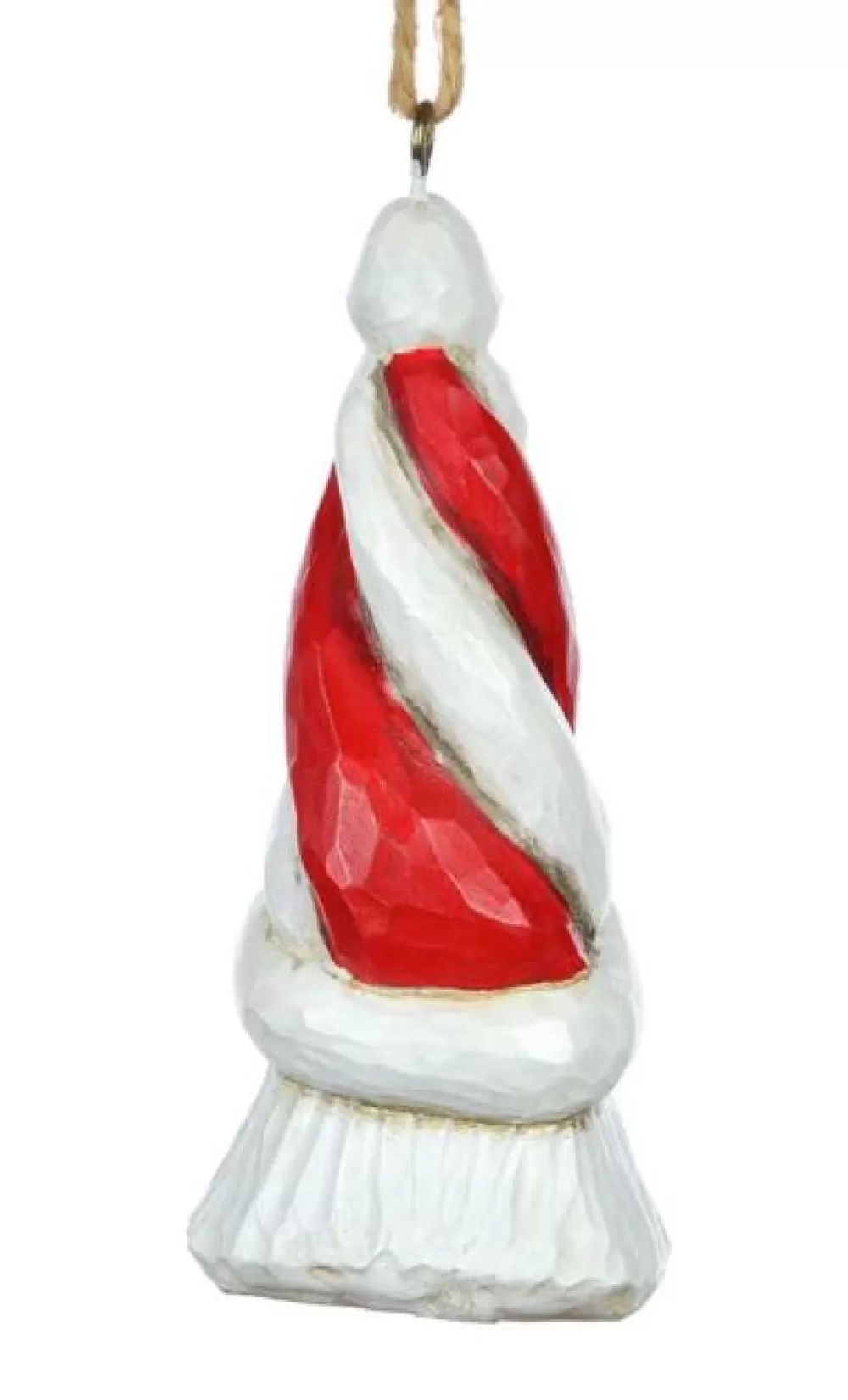 The Spirit of Christmas Banff And Canadiana | Woodland>DF Candy Cane Tall Hat Santa Ornament