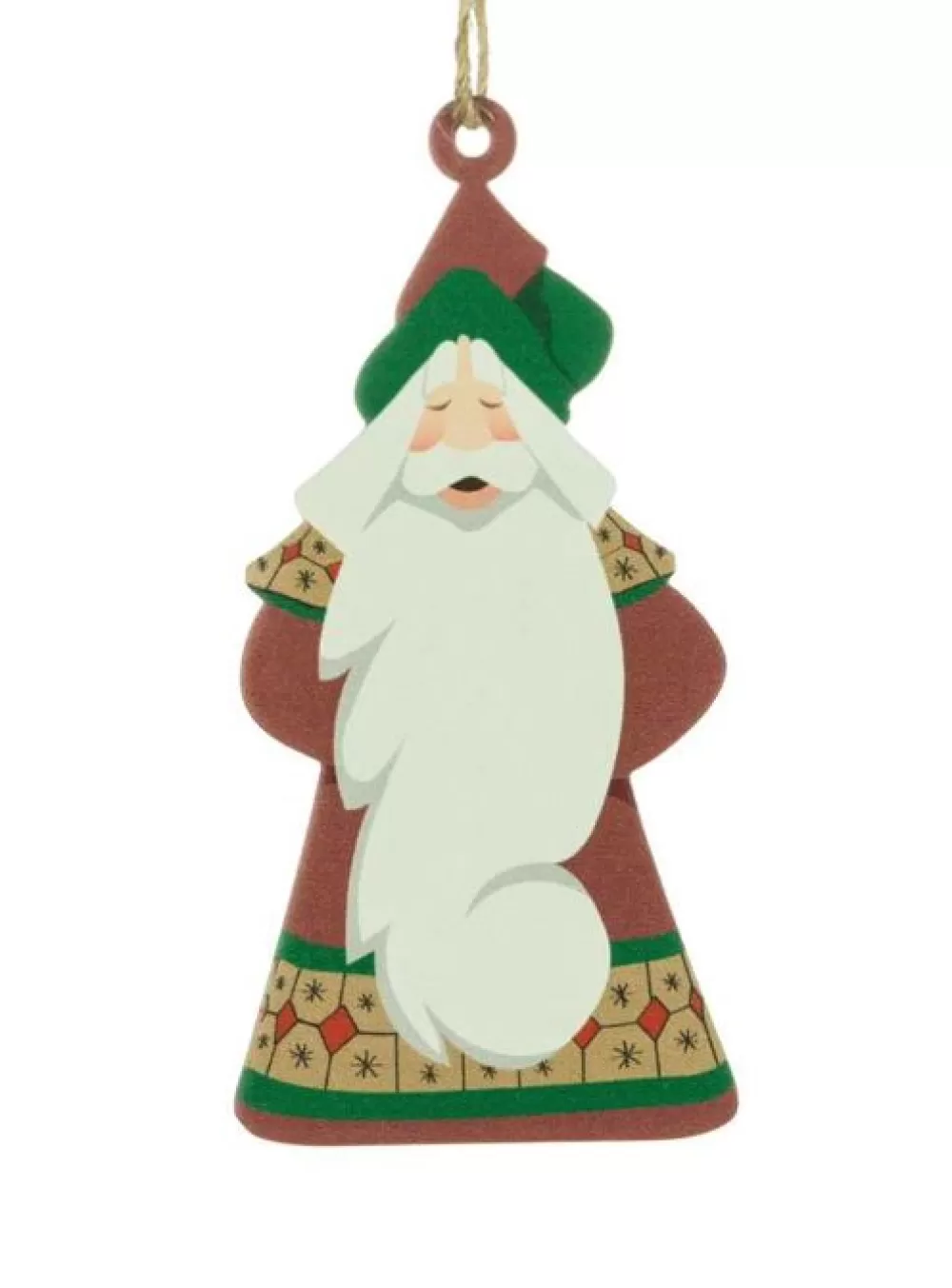 The Spirit of Christmas Banff And Canadiana>DF Curly Cue Santa Ornament