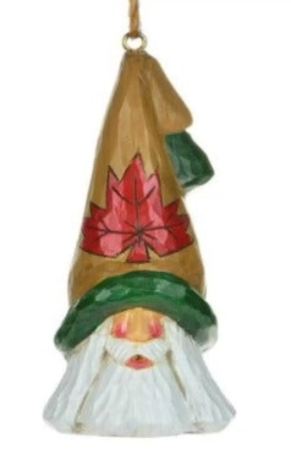The Spirit of Christmas Banff And Canadiana | Woodland>DF Maple Leaf Tall Hat Santa Ornament