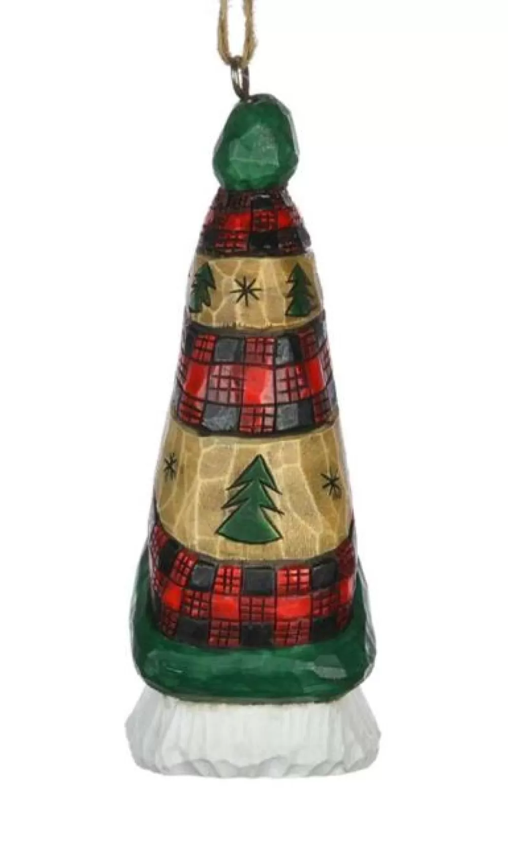The Spirit of Christmas Banff And Canadiana | Woodland>DF Plaid Santa Ornament