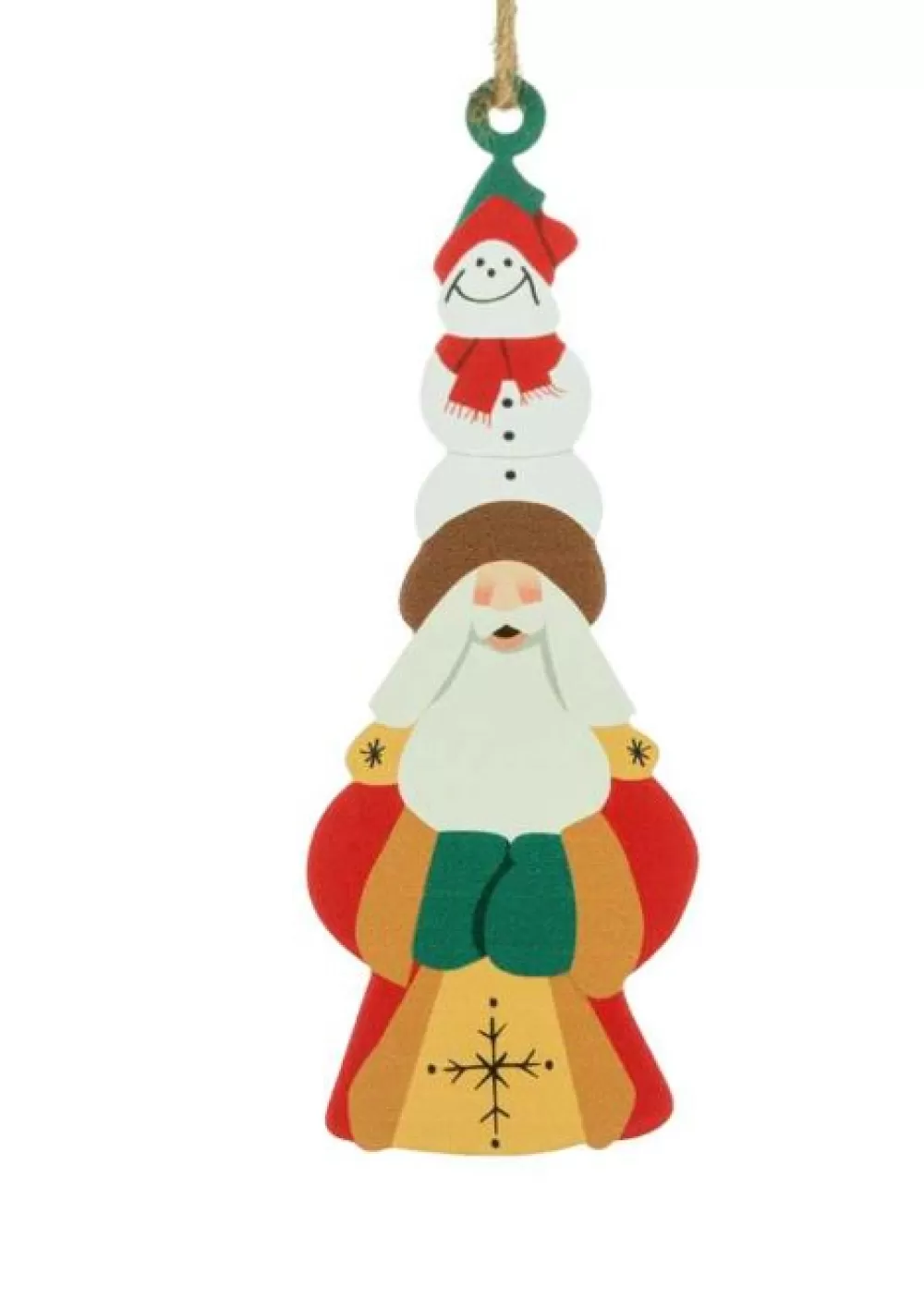 The Spirit of Christmas Banff And Canadiana>DF Snowman Tall Hat Santa Ornament