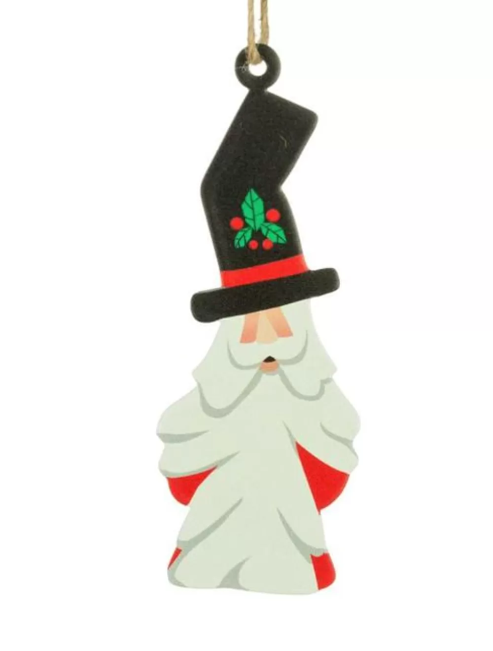 The Spirit of Christmas Banff And Canadiana>DF Stovepipe Tall Hat Santa Ornament