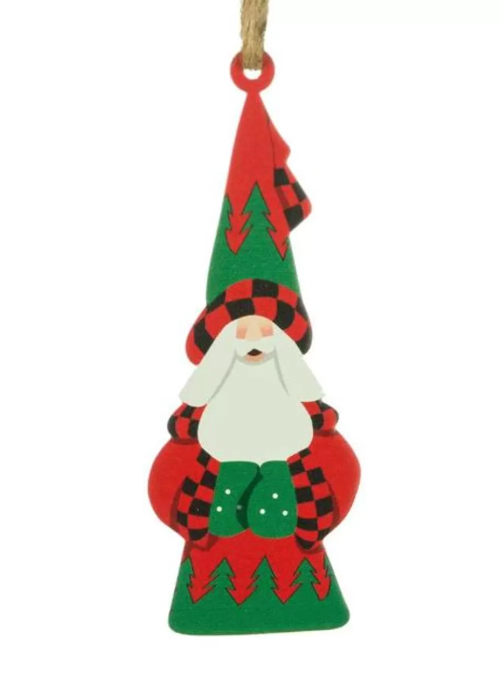 The Spirit of Christmas Banff And Canadiana>DF Tree Trimmed Tall Hat Santa Ornament