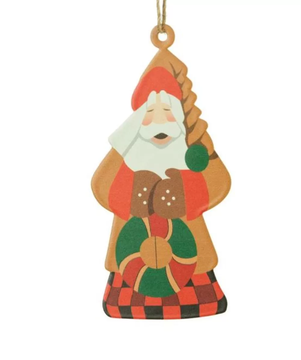 The Spirit of Christmas Banff And Canadiana>DF Wreath Santa Ornament