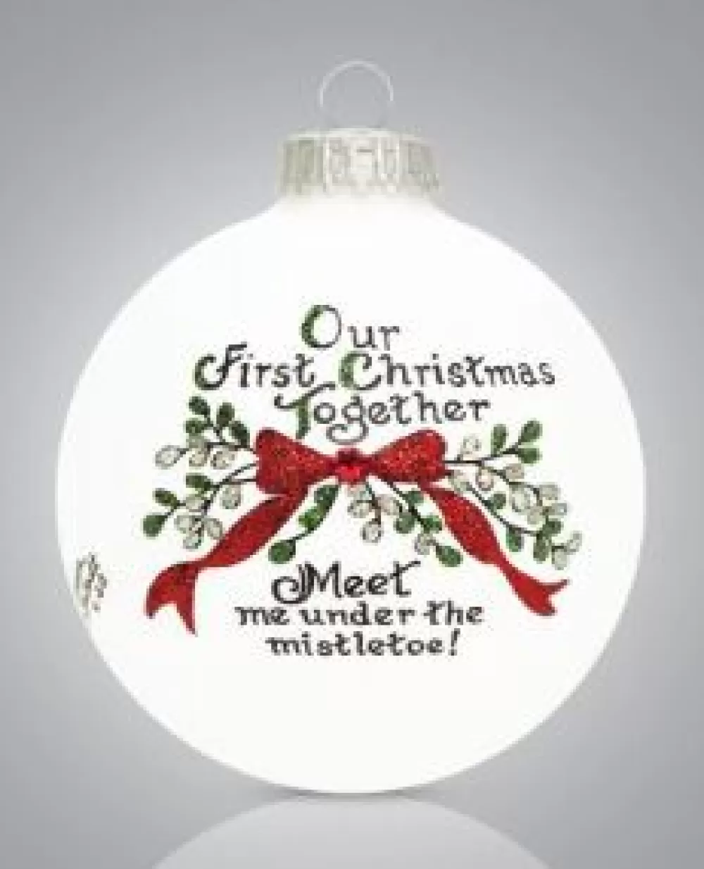 The Spirit of Christmas Couple Ornaments | Personalization>First Christmas Mistletoe