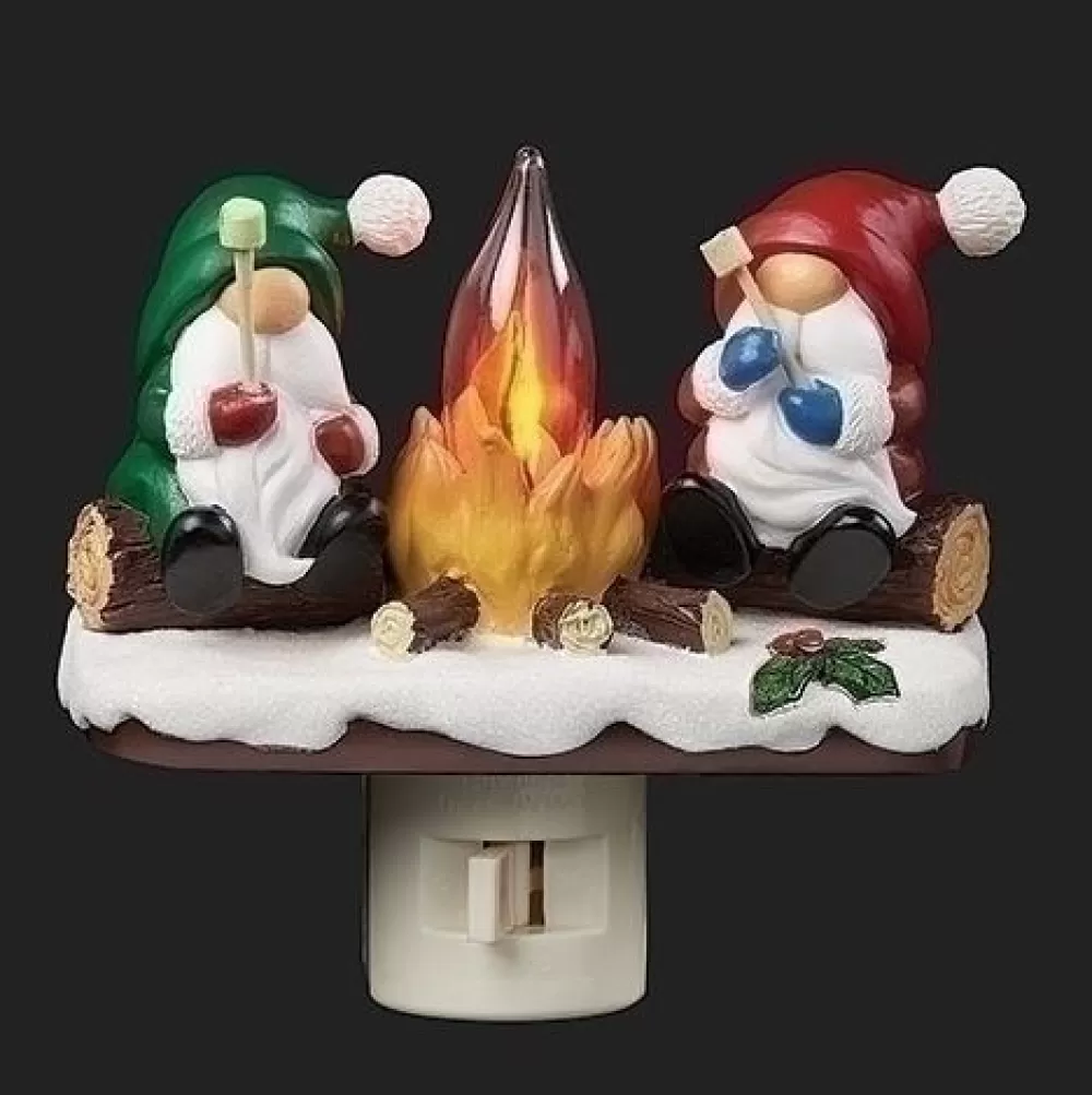 The Spirit of Christmas Night Lights>Gnome Campfire Night Light