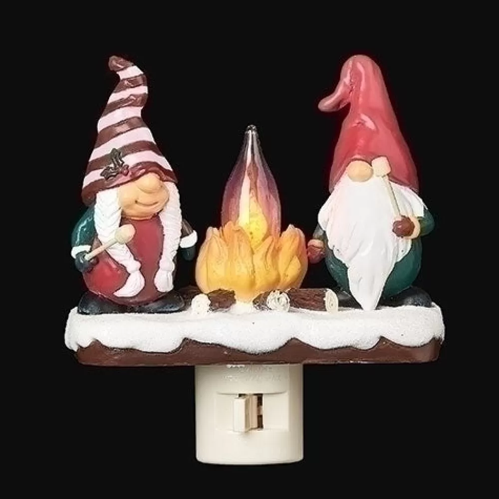 The Spirit of Christmas Night Lights>Gnome Campfire Nightlight