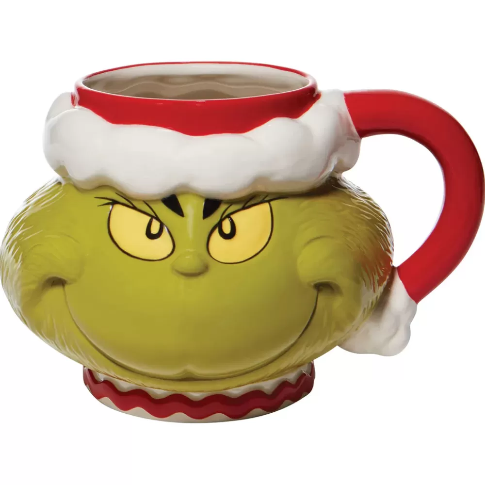 The Spirit of Christmas Christmas Tableware | The Grinch>Grinch Santa Sculpted Mug