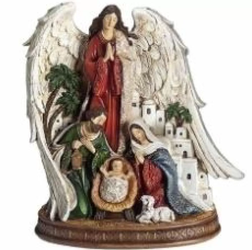 The Spirit of Christmas Nativities>Holy Family With Angel