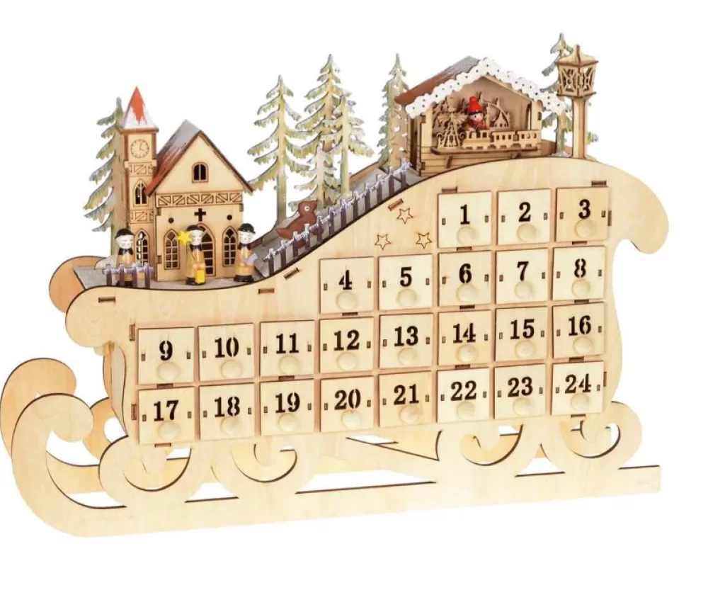 The Spirit of Christmas Advent Calendars>Laser Cut Advent Calendar With Light & Music
