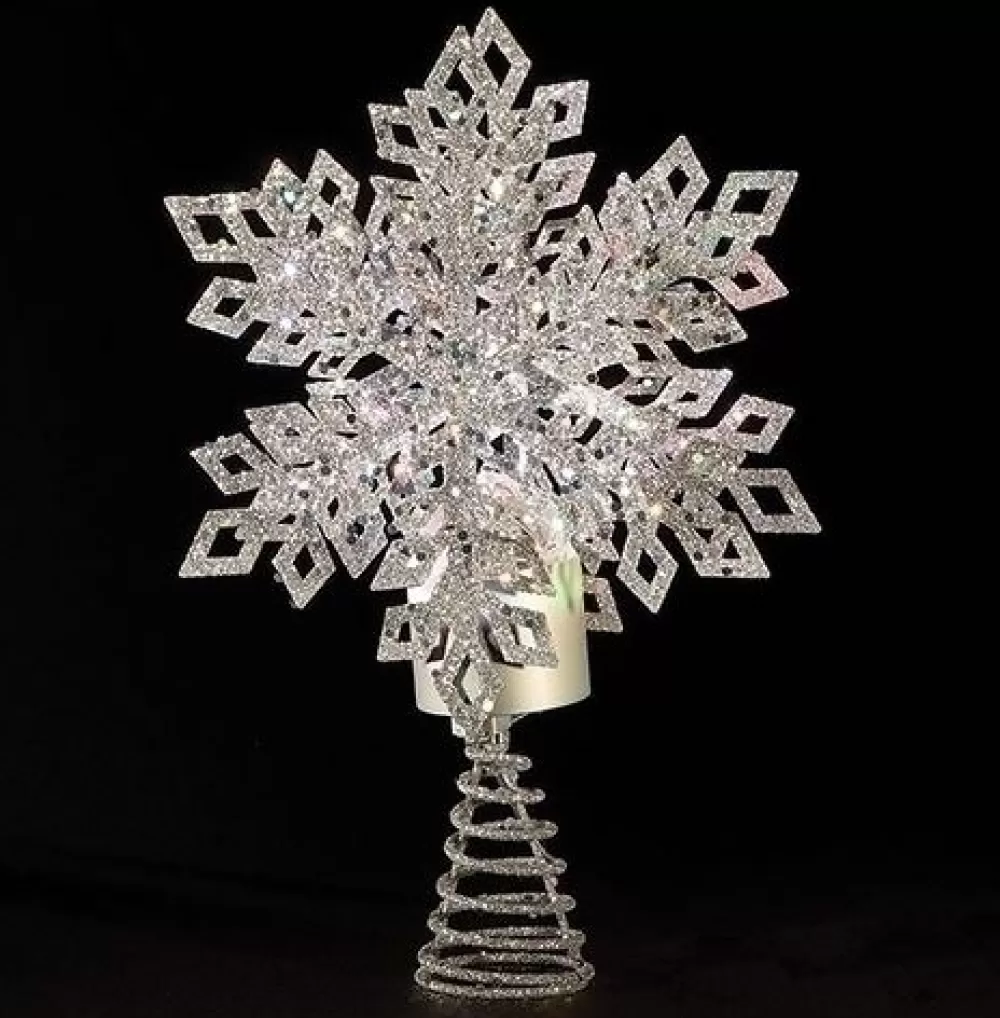 The Spirit of Christmas Tree Toppers>LED Snowflake Tree Topper