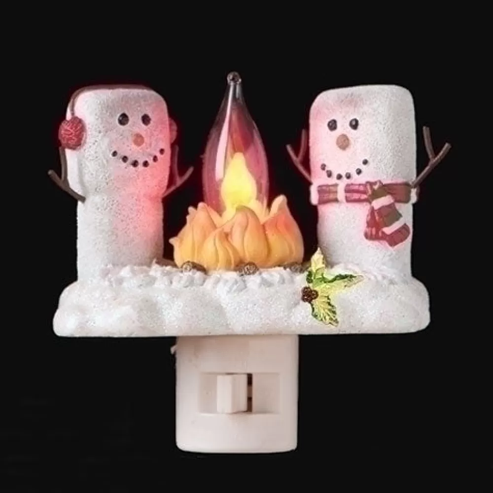 The Spirit of Christmas Night Lights>Marshmallow Flicker Night Light
