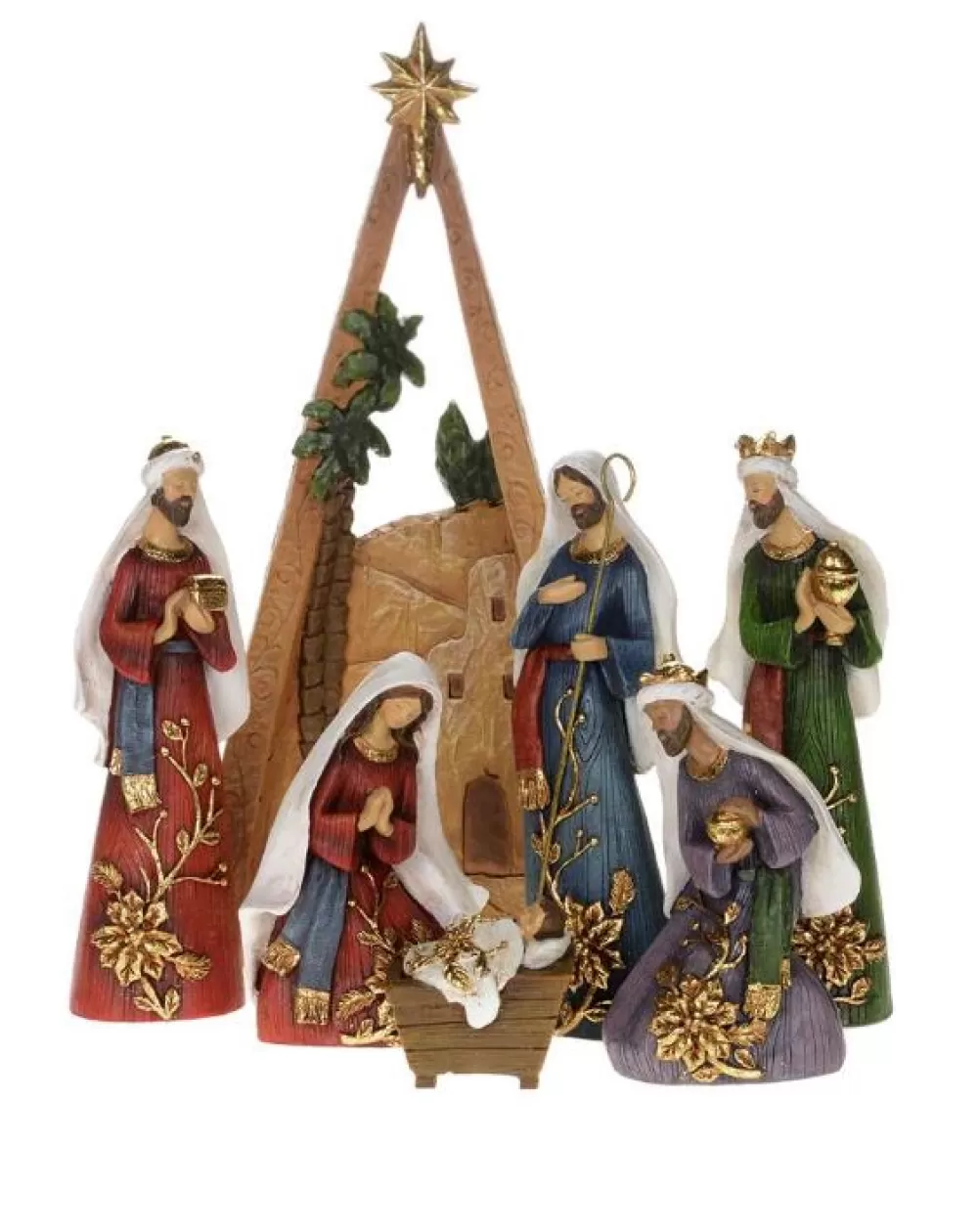 The Spirit of Christmas Nativities>Nativity W/ Tall Backdrop
