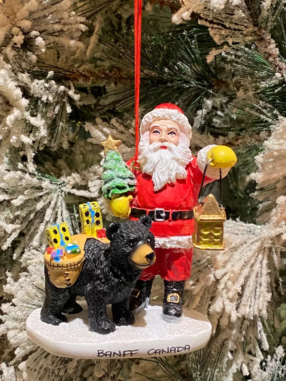 The Spirit of Christmas Banff And Canadiana | Bears>Santa With Black Bear