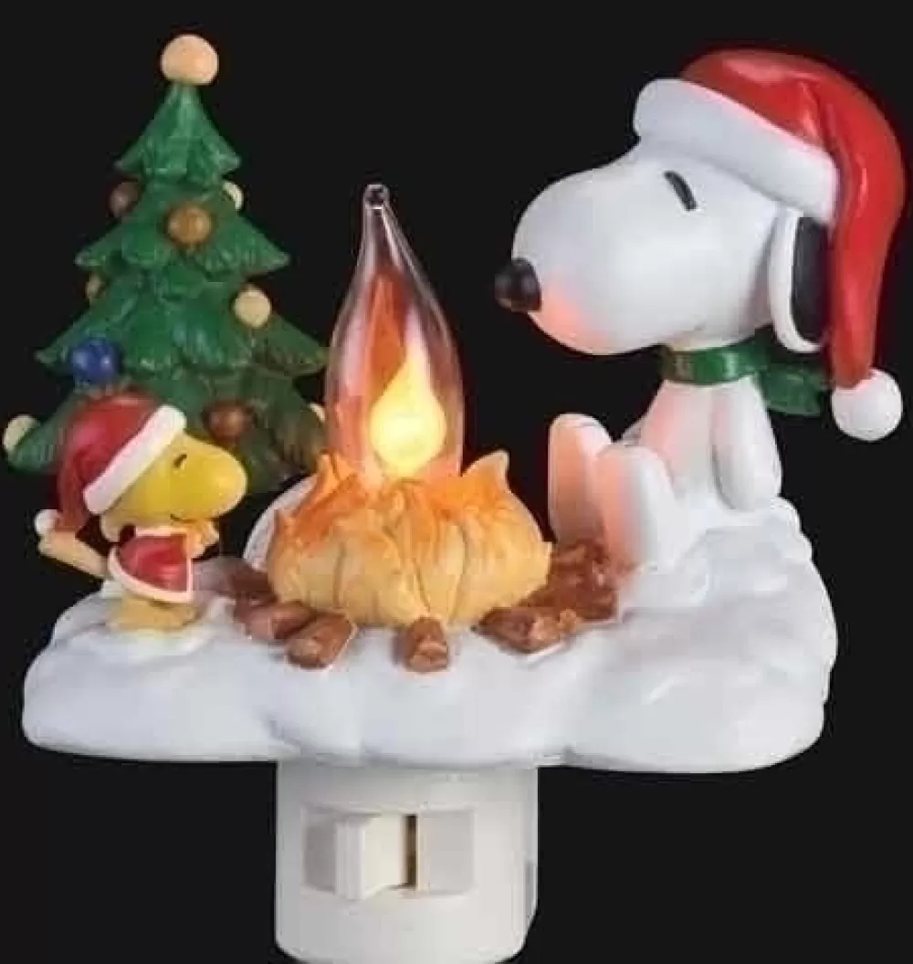 The Spirit of Christmas Night Lights>Snoopy Campfire Nightlight