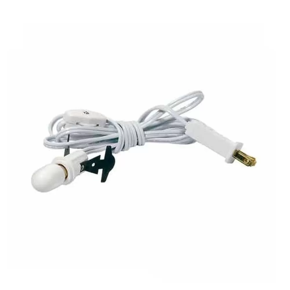 The Spirit of Christmas Lights>Village Single Cord With Bulb, White