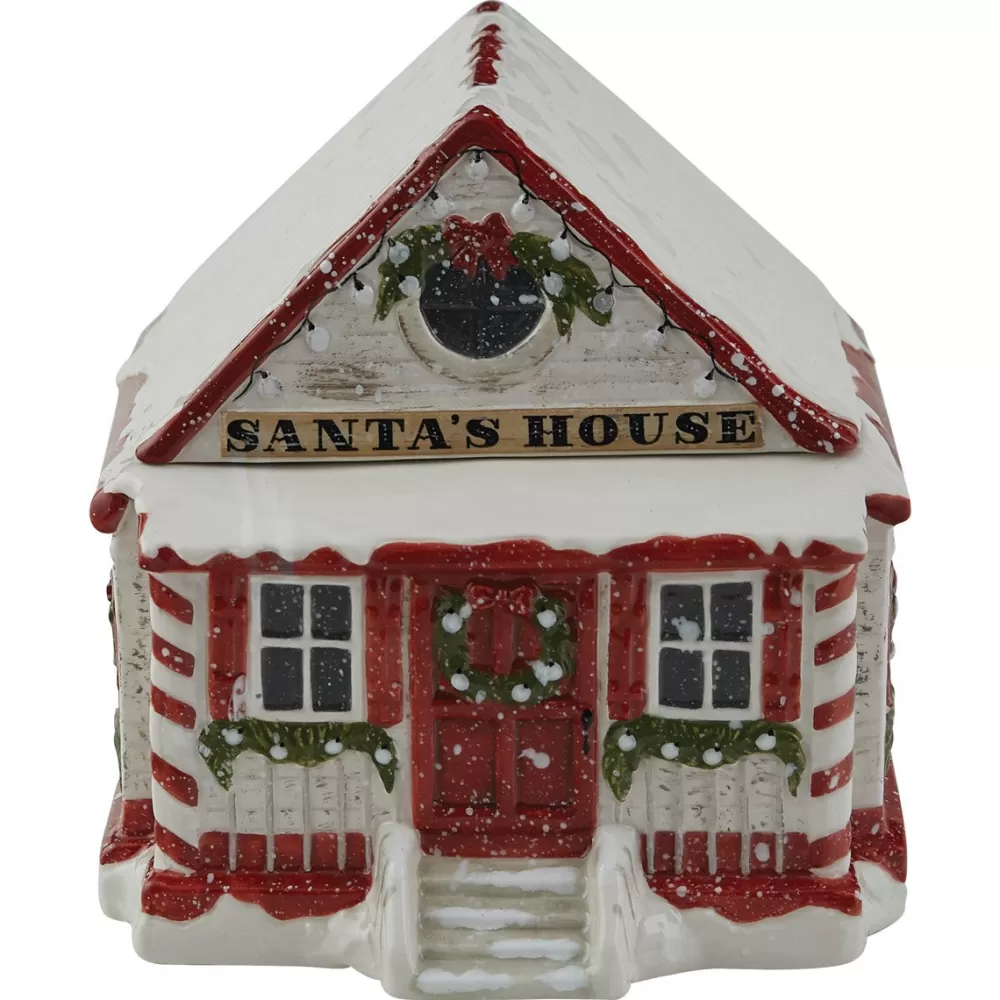 The Spirit of Christmas Cookie Jars>VINTAGE TOWN SQUARE COOKIE JAR