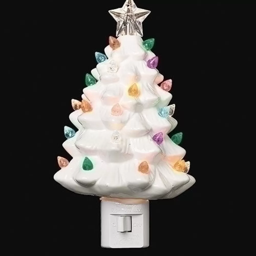 The Spirit of Christmas Night Lights>Vintage White Tree Night Light
