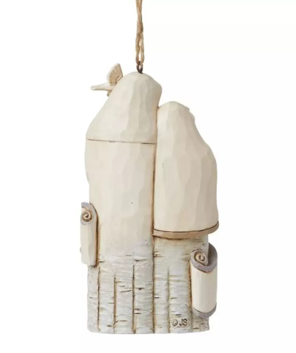 The Spirit of Christmas Nativity>White Woodland Holy Family Ornament